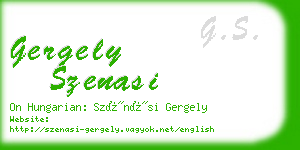 gergely szenasi business card